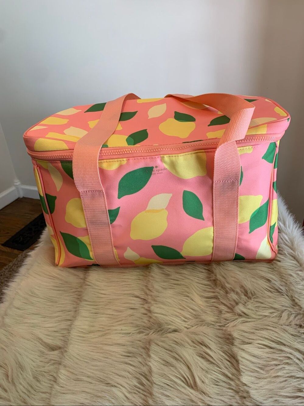 Kate Spade Coral Lemon Cooler Bag